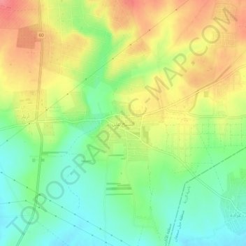 Ash-Sheikh Ali topographic map, elevation, terrain