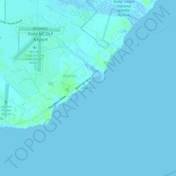 Little Port topographic map, elevation, terrain