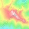 Sierra Buttes topographic map, elevation, terrain