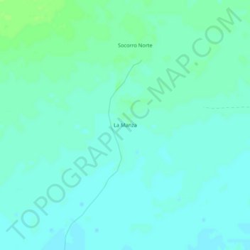 La Manza topographic map, elevation, terrain