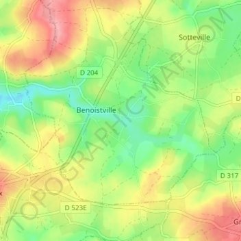 La Laiterie topographic map, elevation, terrain