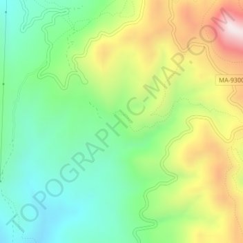Guadalmedina topographic map, elevation, terrain