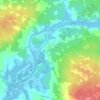 Coles Island topographic map, elevation, terrain