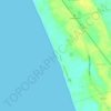 Arossim Beach topographic map, elevation, terrain