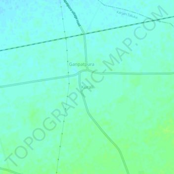 Kurali topographic map, elevation, terrain