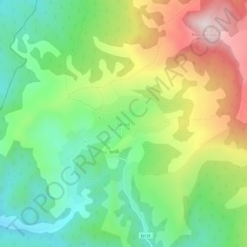 Șiclod topographic map, elevation, terrain