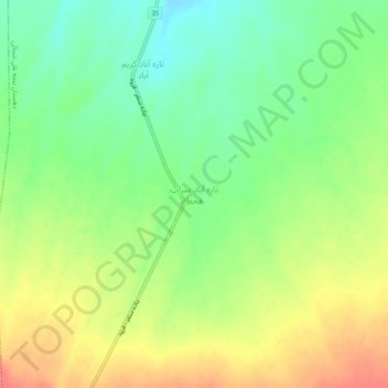 Tazehabad-e Sarab-e Qaht topographic map, elevation, terrain