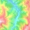 Sarceda topographic map, elevation, terrain