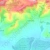 Szepty topographic map, elevation, terrain