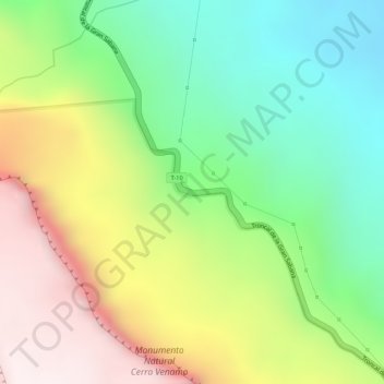 La Escalera topographic map, elevation, terrain