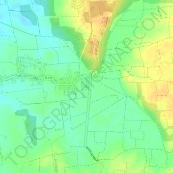 La Mahaudière topographic map, elevation, terrain