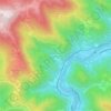 Zamedveje topographic map, elevation, terrain