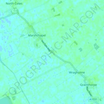 Eskham topographic map, elevation, terrain