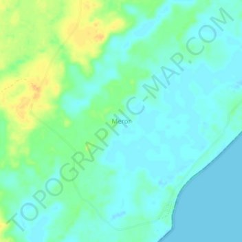 Meror topographic map, elevation, terrain