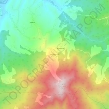 Ponibbiale topographic map, elevation, terrain
