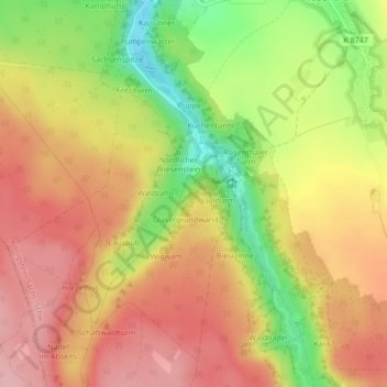 Pagode topographic map, elevation, terrain