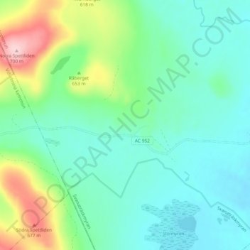 Råberg topographic map, elevation, terrain