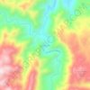 Las Juntas topographic map, elevation, terrain
