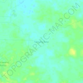 Tanjung Balai topographic map, elevation, terrain