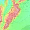Boyacá topographic map, elevation, terrain