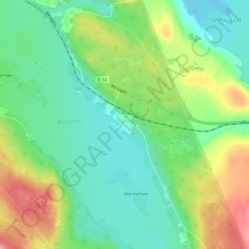 Skiråsen topographic map, elevation, terrain