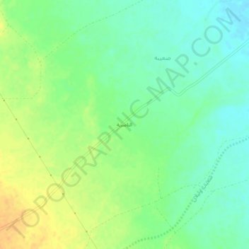الناصرية topographic map, elevation, terrain