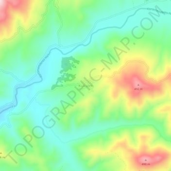 Külcüler topographic map, elevation, terrain