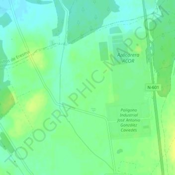 El Mesegar topographic map, elevation, terrain