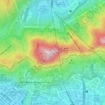 Beacon Hill topographic map, elevation, terrain