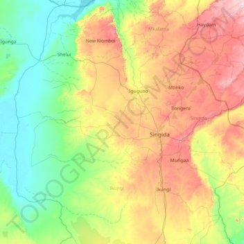 Sepuka topographic map, elevation, terrain