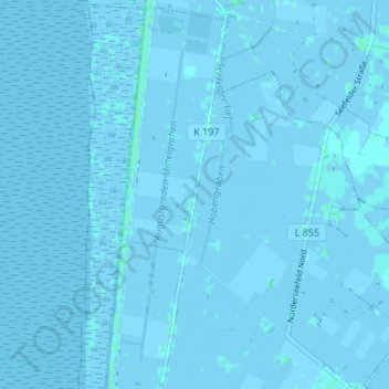 Augustgroden topographic map, elevation, terrain