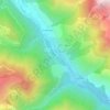 Pré du Loup topographic map, elevation, terrain