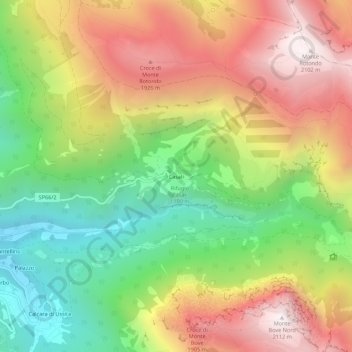 Casali topographic map, elevation, terrain
