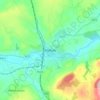 Mallow topographic map, elevation, terrain