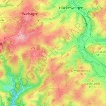 Sohl topographic map, elevation, terrain