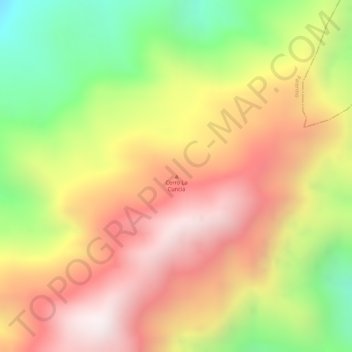 Cerro La Cuncia topographic map, elevation, terrain