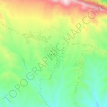 Çalışkan topographic map, elevation, terrain