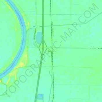 Bartlett topographic map, elevation, terrain