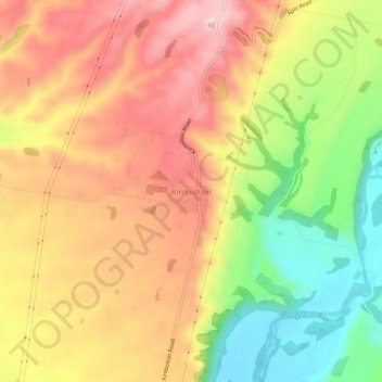 Kimbolton topographic map, elevation, terrain