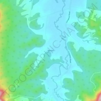Mootai topographic map, elevation, terrain