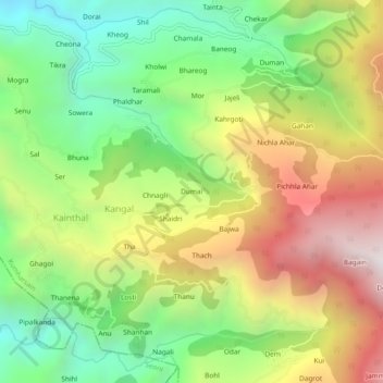 Dumai topographic map, elevation, terrain