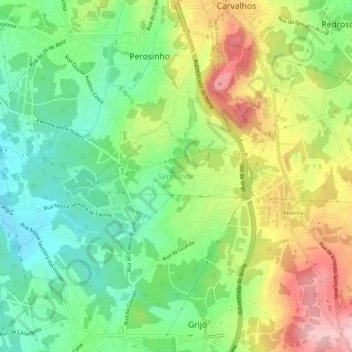 Sermonde topographic map, elevation, terrain