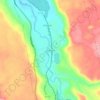Quillagua topographic map, elevation, terrain