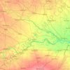 Ballia topographic map, elevation, terrain