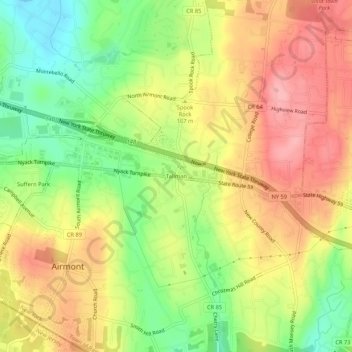Tallman topographic map, elevation, terrain