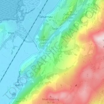 Eisingrug topographic map, elevation, terrain