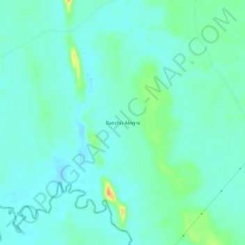 Rancho Alegre topographic map, elevation, terrain