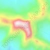 Mount Saskatchewan topographic map, elevation, terrain