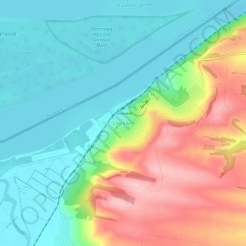 Somovit topographic map, elevation, terrain