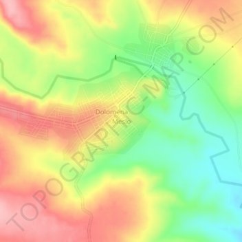 Meslo topographic map, elevation, terrain